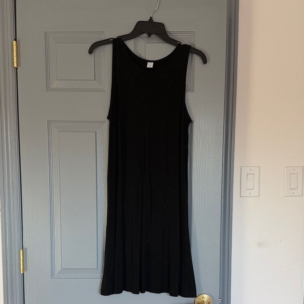 Old Navy Black Midi Dress